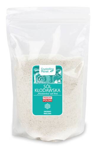 CRYSTALLINE PLANET Sól kłodawska drobno mielona bezglutenowa (1 kg)