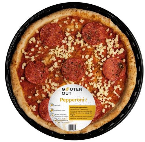 *GLUTENOUT Pizza pepperoni bezglutenowa średnica 31 cm (330 g)