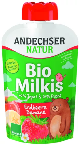 ANDECHSER Deser jogurtowy truskawka-banan (100 g) - BIO