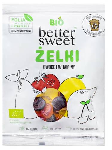BETTER SWEET Żelki better sweet owoce i witaminy 80g - BIO 