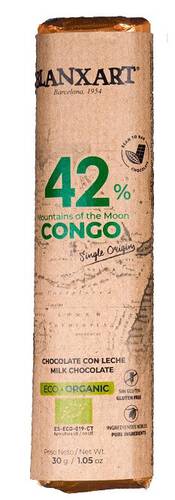BLANXART Czekolada mleczna 42% Kongo BEZGL. BIO 30 g