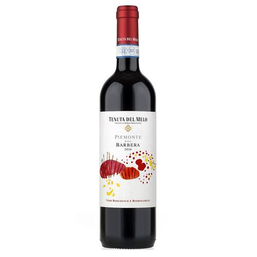 (18+) Wino czerwone tenuta del melo piemonte barbera - wytrawne 0,75l - BIO