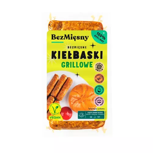 *BEZMIĘSNY Bezmięsne kiełbaski grillowe (180g) 