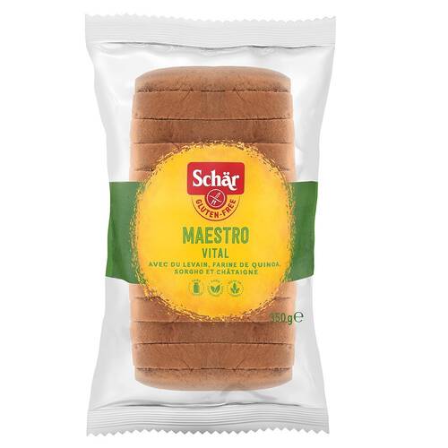 SCHAR Chleb wieloziarnisty bezglutenowy, bez laktozy - Maestro Vital (350g)