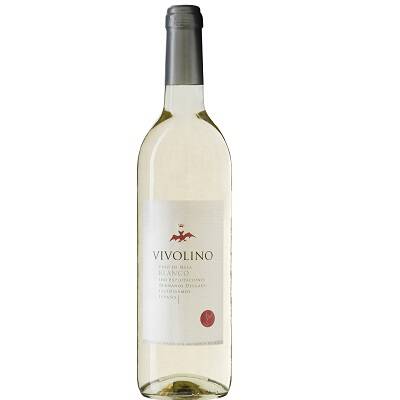 (18+) Wino białe wytrawne Vivolino Blanco 0,75l - BIO