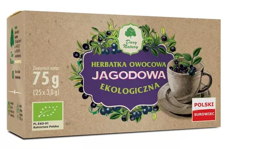 DARY NATURY Herbatka jagodowa w saszetkach (25 x 3 g) (75 g) - BIO