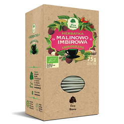 DARY NATURY Herbatka malinowo-imbirowa 75g (25x3g) - BIO