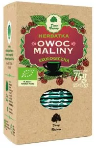 DARY NATURY Herbatka owoc maliny w saszetkach (25x3g) (75g) - BIO