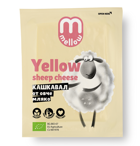 *MMELLOW Owczy ser żółty Kashkaval (200 g) - BIO