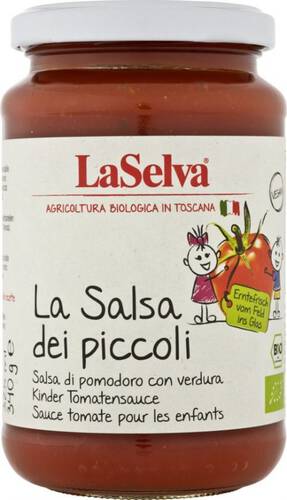 LA SELVA Sos pomidorowy dla dzieci BIO (340g) - LA SELVA