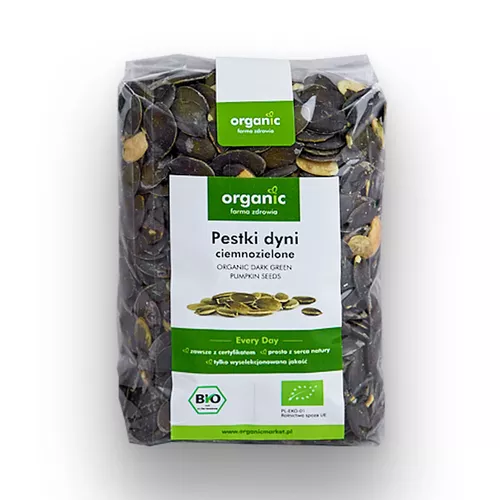 ORGANIC Pestki dyni ciemnozielone ekologiczne (350g) - BIO