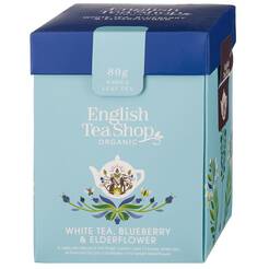 ENGLISH TEA SHOP Herbata biała sypana z dzikim bzem i borówką (80g) - BIO