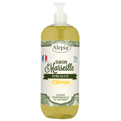 ALEPIA Mydło marsylskie w płynie z olejkiem cytrynowym (1l) - BIO