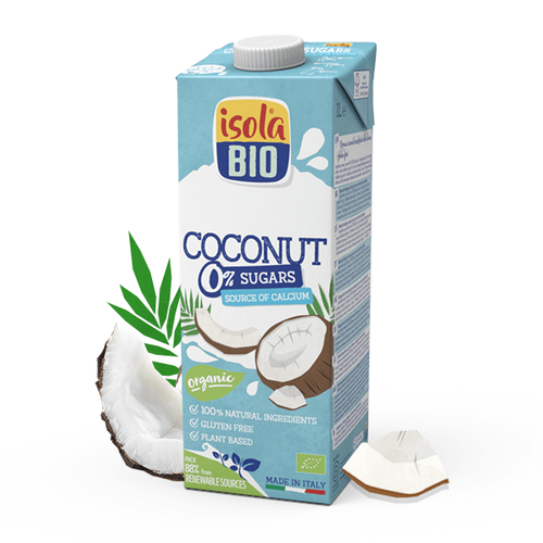 ISOLA Napój kokosowy ekologiczny, bez cukru, bezglutenowy (1l) - BIO