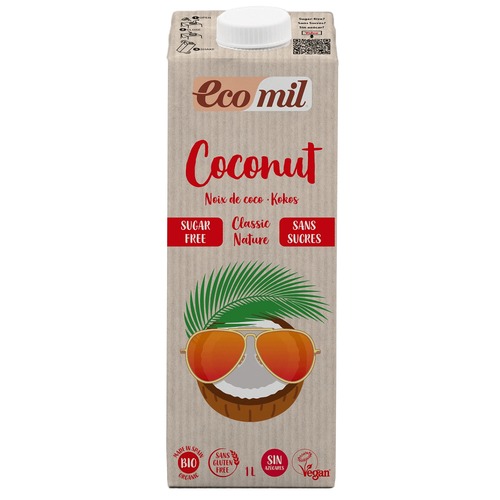 ECOMIL Napój kokosowy Classic bez cukru 1l - BIO