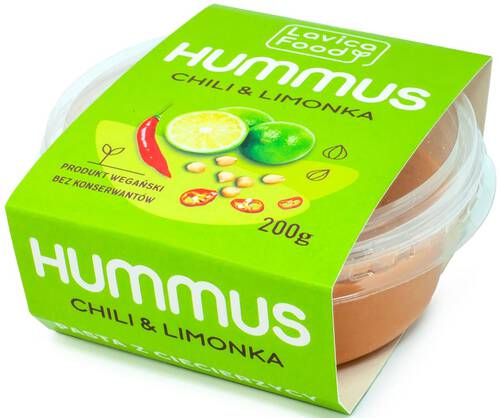 *LAVICA FOOD Hummus chili i limonka (200g)
