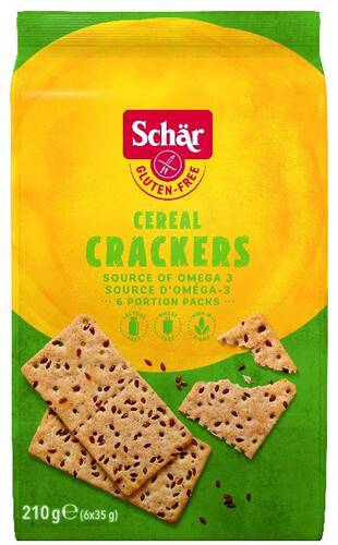 SCHAR Krakersy wieloziarniste bezglutenowe - Cereal crackers (210g)