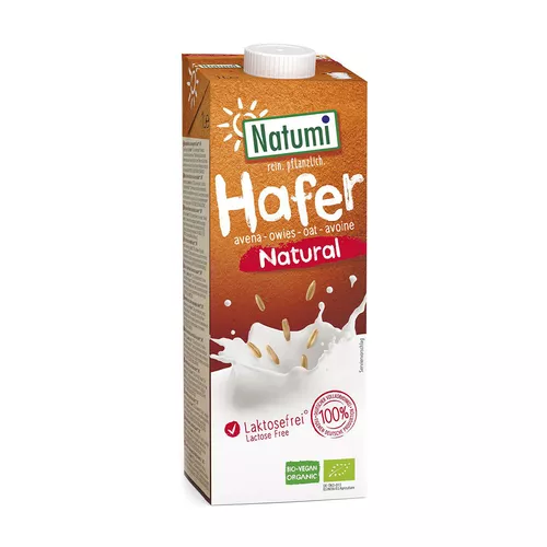 NATUMI Napój owsiany naturalny bez laktozy (1l) - BIO