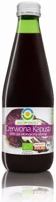 BIO FOOD Sok z czerwonej kapusty kiszonej (300ml) - BIO