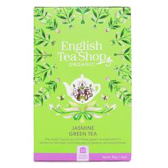 ENGLISH TEA SHOP Herbata zielona jaśminowa (20x2g) - BIO