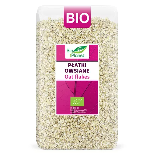 BIO PLANET Płatki owsiane górskie, ekologiczne (600g) - BIO