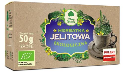 DARY NATURY Herbatka jelitowa w saszetkach (25 x 2 g) 50 g - BIO