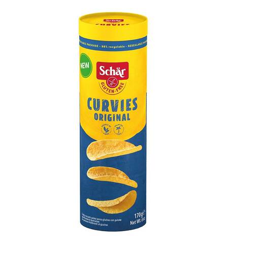 SCHAR Chipsy ziemniaczane naturalne bezglutenowe Curvies Original (170g)
