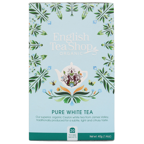ENGLISH TEA SHOP Herbata biała (20x2g) - BIO