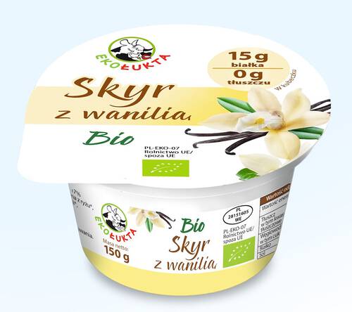 *EKOŁUKTA Skyr jogurt typu islandzkiego z wanilią (150 g) - BIO