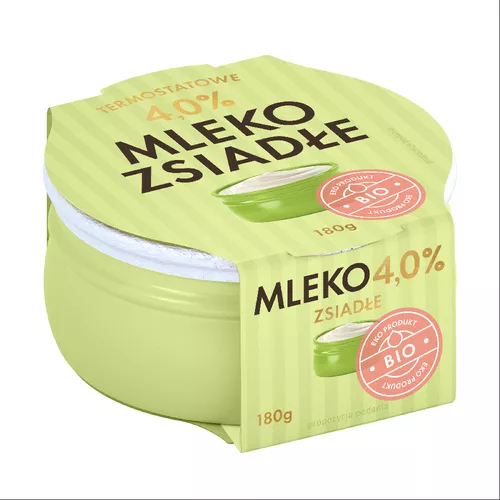 *YOMLEKO Mleko Zsiadłe Termostatowe 4% (180g) - BIO