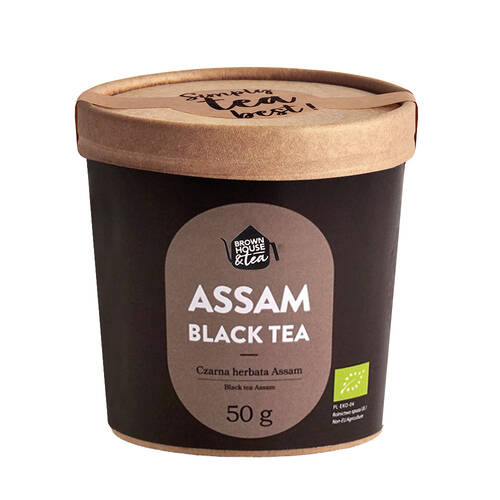 BROWN HOUSE & TEA Herbata czarna indyjska ASSAM (50g) - BIO