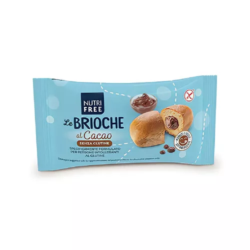 NUTRIFREE Le brioche al cacao - słodka bułeczka z nadzieniem czekoladowym, bezglutenowe (50g)