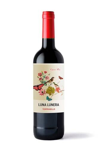 (18+) Wino czerwone półwytrawne luna lunera tempranillo medium dry Bodega Dehesa De Luna (750ml) - BIO