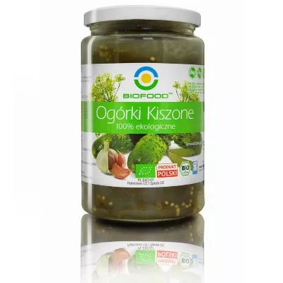 BIO FOOD Ogórki kiszone (700g) - BIO