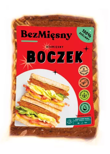 *BEZMIĘSNY Bezmięsny boczek w plastrach (100g)