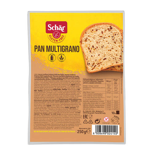 SCHAR Chleb wieloziarnisty bezglutenowy - Pan Multigrano (250g)
