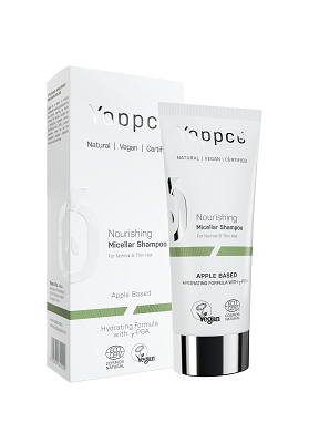YAPPCO Szampon micelarny do włosów normalnych i cienkich odżywczy (200 ml) - BIO