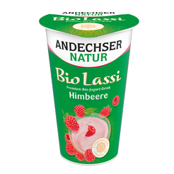 *ANDECHSER Jogurt ekologiczny pitny Lassi malina 3,5% tł. (250g) - BIO