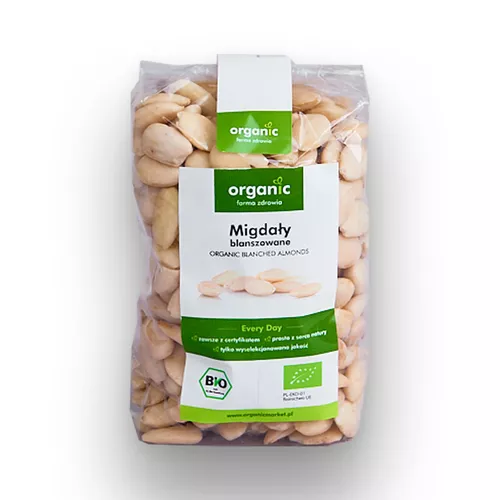 ORGANIC Migdały ekologiczne blanszowane (350g) - BIO