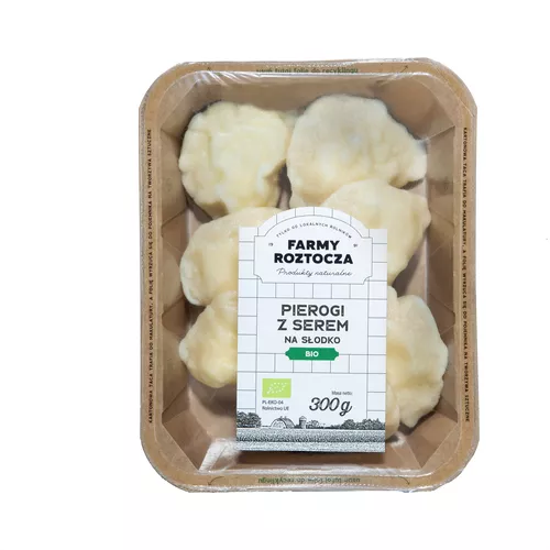 *FARMY ROZTOCZA Pierogi z serem na słodko (300g) - BIO (dostawa do sklepu - wtorek)