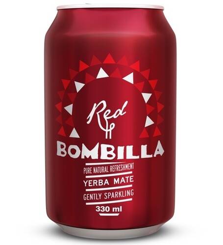 BOMBILLA Bombilla Red Yerba mate, acai, granat, żurawina, lekko gazowana (puszka) (330ml)