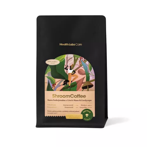 HEALTH LABS CARE ShroomCoffee kawa funkcjonalna na koncentrację (250g) 