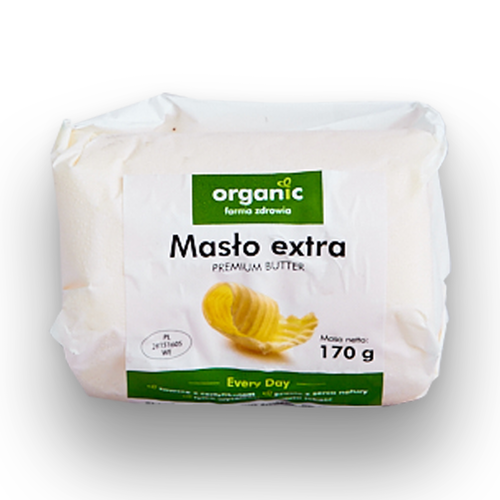 *ORGANIC Masło ekologiczne extra osełka (170g) - BIO