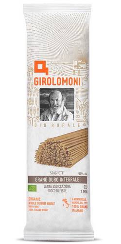 GIROLOMONI Makaron spaghetti pełnoziarnisty z pszenicy durum (500g) - BIO