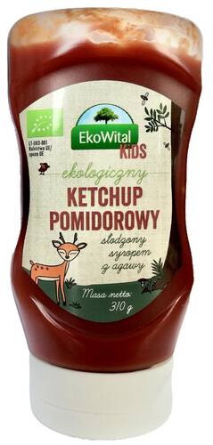 EKOWITAL Ketchup dla dzieci BIO 310 g