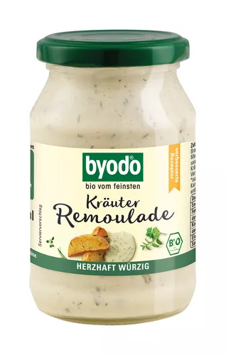 BYODO Sos duński Remoulada ziołowy z ogórkiem bezglutenowy (250ml) - BIO