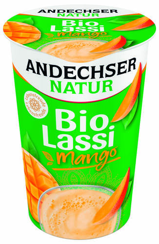 *ANDECHSER Jogurt pitny Lassi mango 3,5% tłuszczu (250g) - BIO