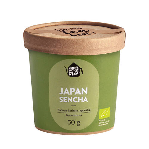 BROWN HOUSE & TEA Herbata zielona japońska JAPAN SENCHA (50g) - BIO