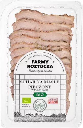 *FARMY ROZTOCZA Schab na maśle pieczony w plastrach (100 g) - BIO 