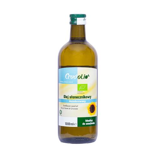 CRUDOLIO Olej słonecznikowy do smażenia BIO (1l)